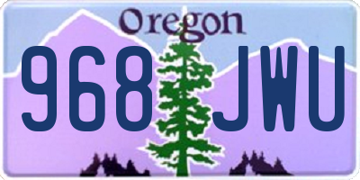OR license plate 968JWU