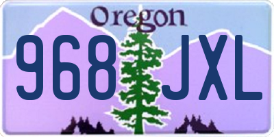 OR license plate 968JXL