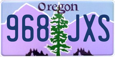 OR license plate 968JXS