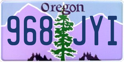 OR license plate 968JYI