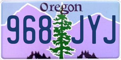 OR license plate 968JYJ