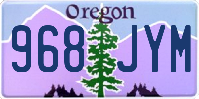 OR license plate 968JYM