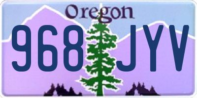OR license plate 968JYV