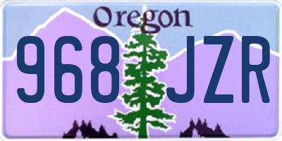 OR license plate 968JZR