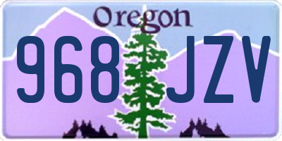 OR license plate 968JZV