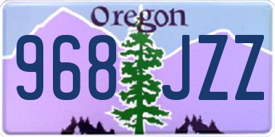 OR license plate 968JZZ