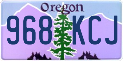 OR license plate 968KCJ