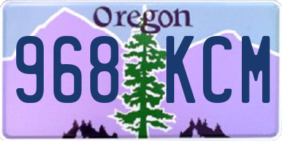 OR license plate 968KCM