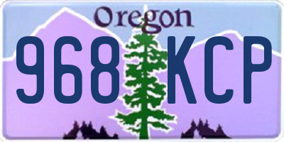 OR license plate 968KCP