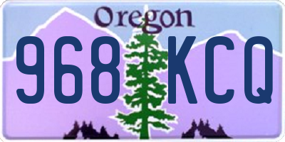 OR license plate 968KCQ