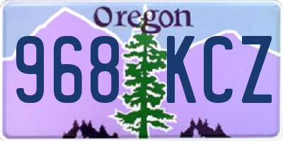 OR license plate 968KCZ