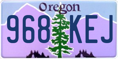 OR license plate 968KEJ