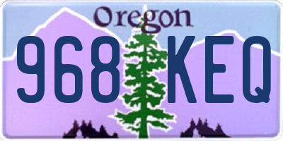 OR license plate 968KEQ