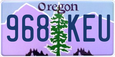 OR license plate 968KEU