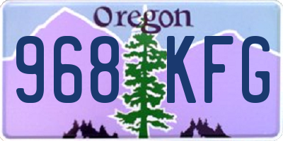 OR license plate 968KFG
