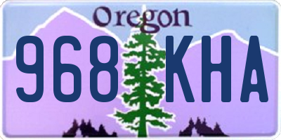OR license plate 968KHA
