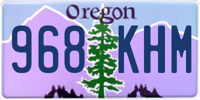 OR license plate 968KHM