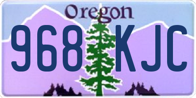 OR license plate 968KJC