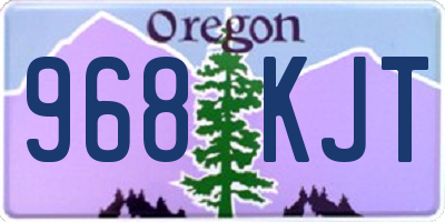OR license plate 968KJT