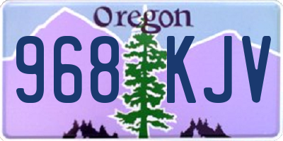 OR license plate 968KJV