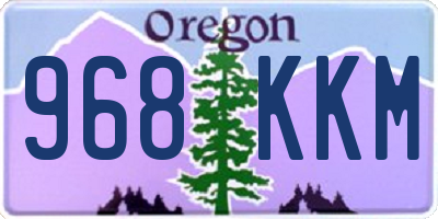 OR license plate 968KKM