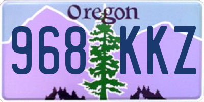OR license plate 968KKZ