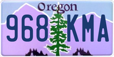 OR license plate 968KMA
