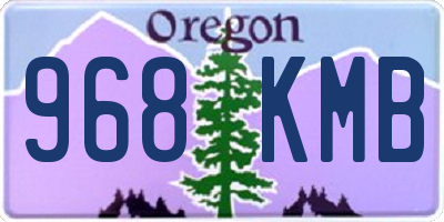 OR license plate 968KMB