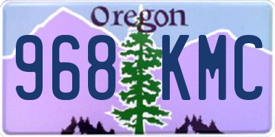 OR license plate 968KMC