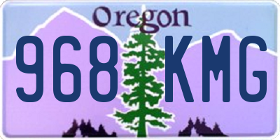 OR license plate 968KMG