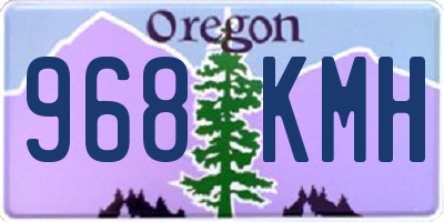 OR license plate 968KMH