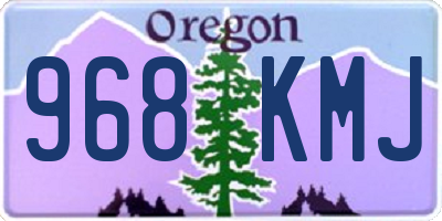 OR license plate 968KMJ
