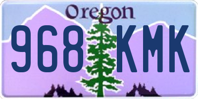 OR license plate 968KMK