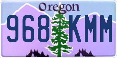 OR license plate 968KMM