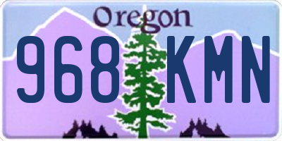 OR license plate 968KMN
