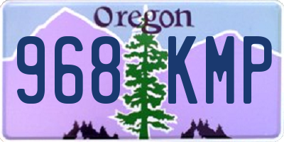 OR license plate 968KMP
