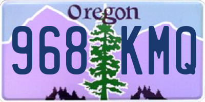 OR license plate 968KMQ