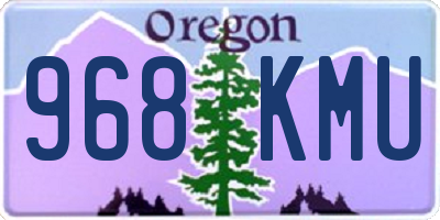 OR license plate 968KMU