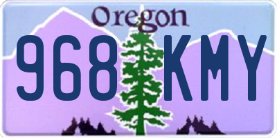 OR license plate 968KMY