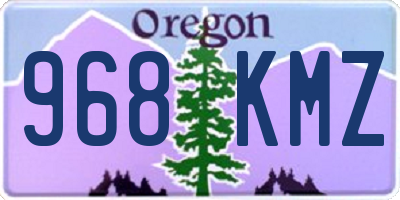 OR license plate 968KMZ
