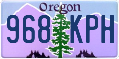 OR license plate 968KPH