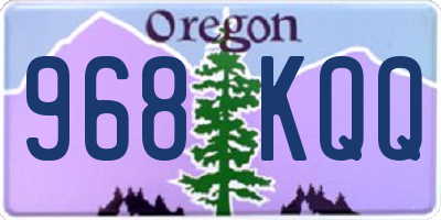 OR license plate 968KQQ