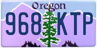 OR license plate 968KTP