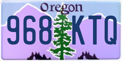 OR license plate 968KTQ