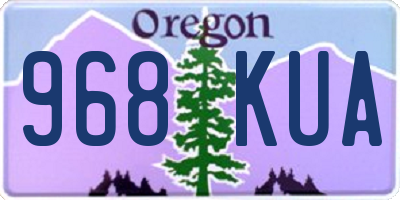 OR license plate 968KUA