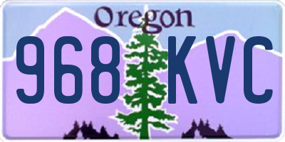 OR license plate 968KVC