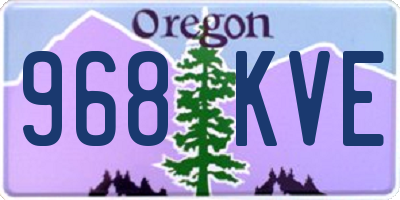 OR license plate 968KVE