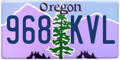OR license plate 968KVL