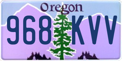OR license plate 968KVV