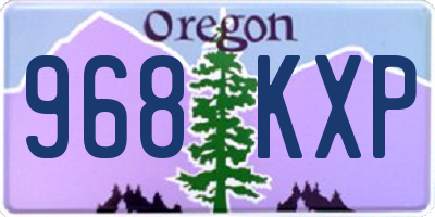OR license plate 968KXP